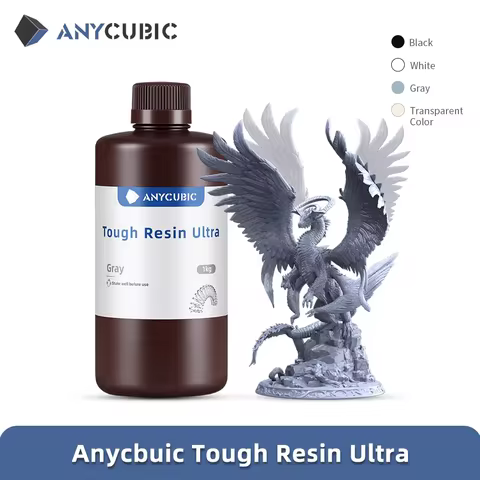 ANYCUBIC Tough Resin Ultra Strong Impact Resistance Flexible with Excellent Rebound Low-Odor For Pho