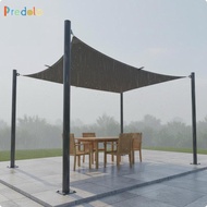 [Predolo] Waterproof Shade Sail Oxford Cloth Square Shade Sail Outdoor Use Water Gray
