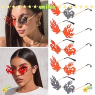 EMILEE Rimless Sunglasses Fashion Summer UV400 Men and Women Tinted Frameless Eyewear