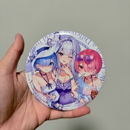 Brooch Anime Re :Zero Emilia ReZero Rem