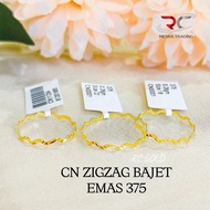 CINCIN ZIGZAG EMAS TULEN 375 CN Z PAHAT BAJET EMAS 375 CN ZIG ZAG EMAS 375 SIMPLE FASHION GOLD RING 