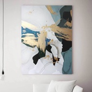 抽象綠色繪畫 | 綠色抽象繪畫 | 綠金牆飾 | Plexus