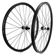 ☁29er Mountain Bikes Carbon Wheels 30mm Width 24mm Depth Tubeless Mtb Xc Carbon Wheelset With Ud Mat