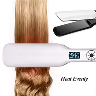 Wide Plates Hair straightener LCD Displayed Ceramic Hair Iron Hair Ironing Heavy Duty Flat Iron For 