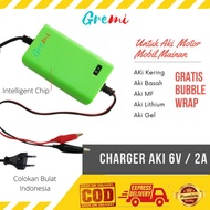 Carger Aki Motor MAINAN Mobil MAINAN 6V 2A Charger Aki Casan Aki 6