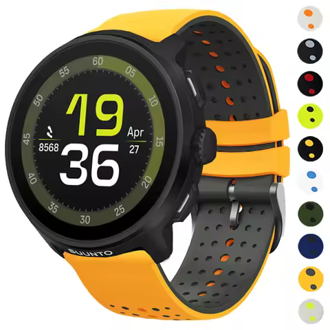 22mm Sports Watch Strap for SUUNTO RACE RUN Silicone Band for SUUNTO OCEAN/VERTICAL/5 9 PEAK PRO DLC