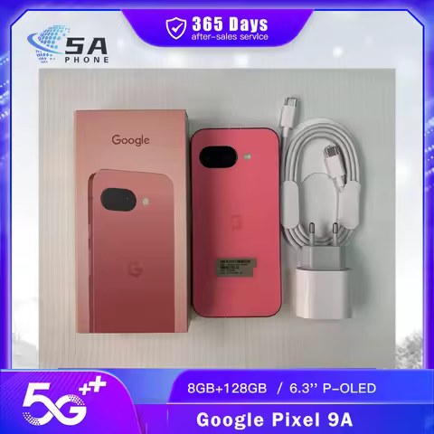Google Pixel 9A 5G Mobile Phone NFC 8GB+128GB 120Hz P-OLED HDR 6.3'' 48MP+13MP Tensor G4 Octa-Core A