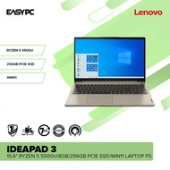 EasyPC | Lenovo IdeaPad 3 15.6" Ryzen 5 5500U/8GB/256GB PCIe SSD Win11 Laptop PS