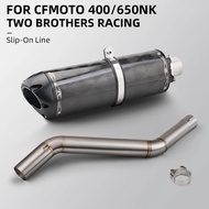 Motorycle Exhaust Pipe Link Connect Tube Slip on Exhaust Muffler Pipe for NK400 650NK NK 400 650 201