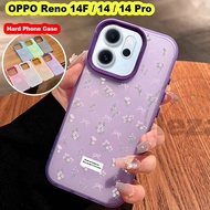 Hard Case OPPO Reno 14F Reno 14 Pro Reno14F Reno14Pro 5G Case Shockproof Flower Back Cover