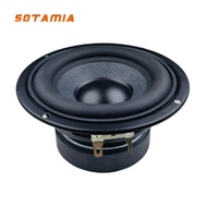 SOTAMIA 1Pcs 4.5 Inch Subwoofer 115mm 4 Ohm 8 Ohm 30W Bass Speaker Woofer Rubber Edge Audio Home Sou