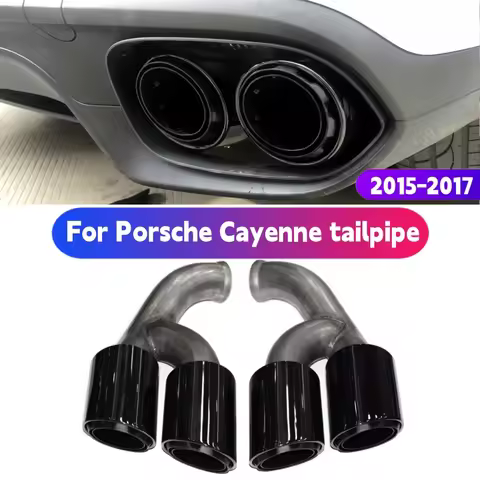 For 2015 to 2017 Porsche Cayenne Muffler 958.2 exhaust pipe upgrade Cayenne GTS tailpipe stainless s