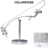COLLARESSQQ The Fisherman Balancing Sculpture, Gift Desk Ornament Kinetic Fishing Sculpture, Creativ