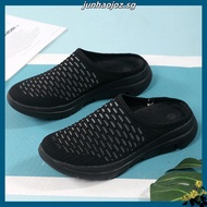 [35-42]lightweight women plus size Half shoes mesh Slip on Shoes Causal shoes for women