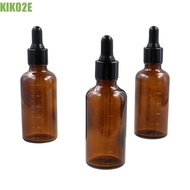 KIKO2E Dropper Bottle with Scale Travel 5ml-100ml Cosmetic Containers Refillable Bottles Amber Glass