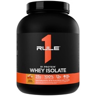 Rule 1 R1 Whey Protein Isolate Chocolate Fudge - 5 lbs Powder - 25g Whey Isolate & Hydrolysate + 6g