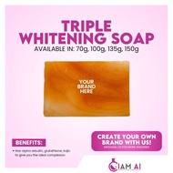 Triple Whitening Soap 70g - IAM AI Open for Rebranding