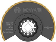 BOSCH OSL312T 3-1/2 In. Starlock Oscillating Multi Tool Grout & Abrasive Titanium-Coated Bi-Metal Se