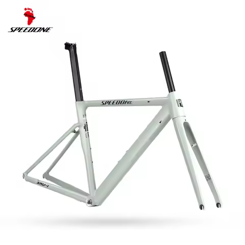 SPEEDONE SRV1 Road Bike Frame Internal Cable Routing Disc Brake Compatible Aluminum Alloy Road Bicyc