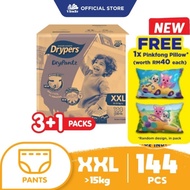 Drypers Drypantz Free Pinkfong Pillow XXL (3+1pack)