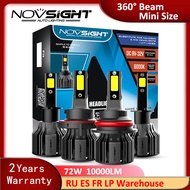 NOVSIGHT H7 H4 H11 H1 H3 H8 H9 H13 9005 9006 9007 LED Car Headlight Mini Fog Light Bulb 10000LM 6000