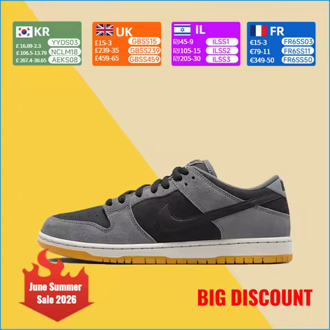 Nike Dunk SB Low “DARK SMOKE GREY” Comfortable and versatile Non-slip and durable Low-top skate shoe