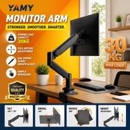 YAMY Monitor Stand Mechanical Arm desk monitor mount bracket laptop and monitor (Max 30Kg)14-32inch