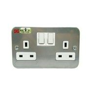 UMS 13A METAL CLAD SWITCH SOCKET  (2213M)Outlet METAL CLAD