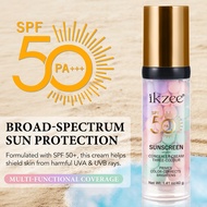 Ikzee Tricolor Makeup Primer Cream Brighten Skin Tone Moisturizing Natural Nude Makeup Sunscreen Mak