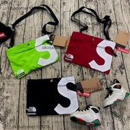 Supreme x The North Face 防潑水斜挎胸包 潮流百搭郵差包