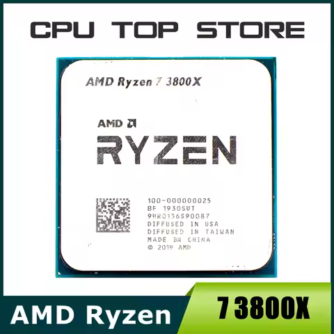 AMD Ryzen 7 3800X R7 3800X 3.9 GHz Eight-Core Sixteen-Thread CPU Processor 7NM L3=32M 100-000000025 