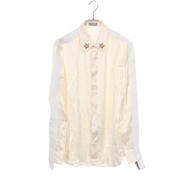 【สินค้ามือสอง】 ดิออร์ Dior Star Embroidery Shirt เสื้อเชิ้ตแขนยาวผ้าไหม สำหรับผู้ชาย สภาพ A