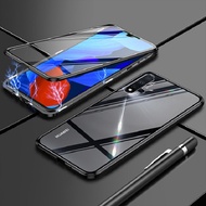 Từ Tính Cho Huawei P50 P40 P30 Pro hai mặt thủy tinh Bìa Mate 30 40 50 Pro Honor 60 50 Pro 360 Độ Ki