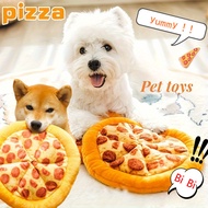 Dog Toy Simulation Pizza Toy Simulation Donut Toy Pet Grinding Plush Toy Durable Chewing Toy Dog Int