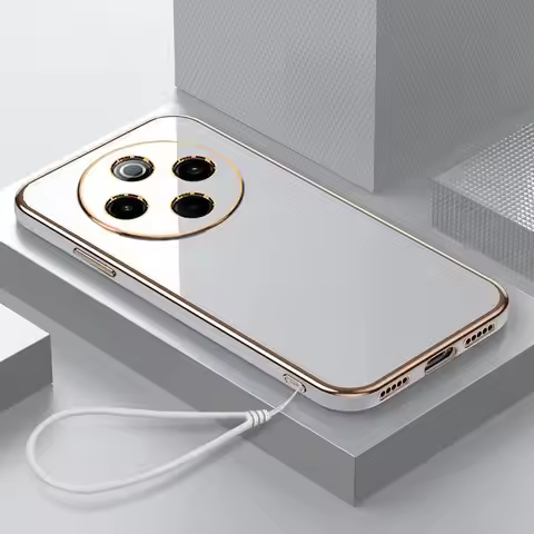For Xiaomi Poco C75 Case POCO C75 Phone Case Poco C75 Cover Luxury Square Plating Shockproof Back Co