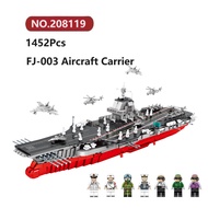 ✨FUJIAN Aircraft Carrier 1:650 Building Blocks 1400±Pcs SEMBO BlockWarships BattleShip Bricks Toy Set