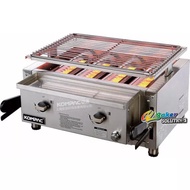 KOMPAC Commercial Gas 4 Head Seafood Fish Griller Infrared Burner LPG Gas Stove Oven BBQ Grills AS-04CL(LPG)