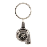 Turbocharger Metal Keychains Auto Parts Model Gunmetal Keyring Turbo Toy key Holder