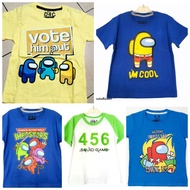 SQUID GAME 456 & GAME AU BOYS' T-SHIRTS SZ 2-10T