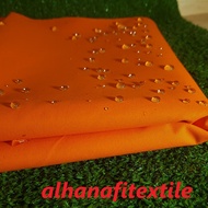 BAHAN KAIN ANTI AIR WATERPROOF TASLAN BALON WARNA ORANGE ANTI ANGIN KUALITAS PREMIUM IMPORT LEBAR 15