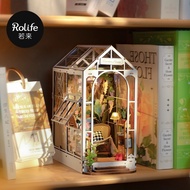 Rolife Book Nook Shelf Insert-Holiday Garden House TGB06