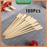 100Pcs Bamboo Teppo Skewers Barbeque BBQ Sticks Burger Skewers Kebab Stick Skewer
