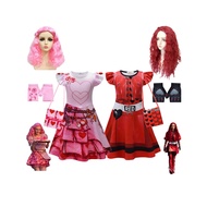 Descendants Descendants 4cos Costume Halloween red Rise red Little red Dress cosplay Costume