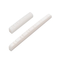 2Pcs New Slotted Real Bone 12 String Guitar Nuts For Electric Guitar 48x3x5.5mm 43x6x8.5mm