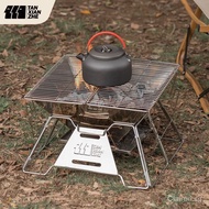 Fire Table Outdoor Barbecue Grill Camping Heating Firewood Stove Portable Folding Charcoal Barbecue Stove Campfire Rack Barbecue Stove