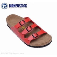 Birkenstock Florida Matte Red Slippers Classic Cork Slippers 34-46
