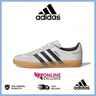 Adidas GAZELLE Grey Black Sneakers Low Cut Indoor Unisex