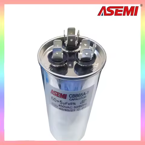 CBB65 450V AC Motor Capacitor Air Conditioner Compressor Start Capacitor 60uF+5uF 25+5uf 30+2uf 35+5