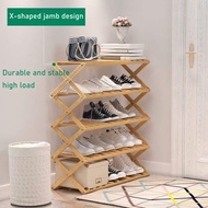 Portable Shoe Rack Shoe Organizer 3/4/5/6 Tiers Wooden Shoe Rack Rak Kasut Kayu Rak Kasut 3 Tingkat 