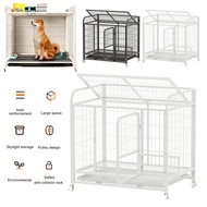 Toby Shop Bottom Wheels Dog Crate Stackable Heavy Duty Metal Dog Crate Cage Tray Wheels Small Medium